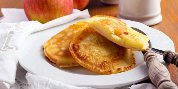 Apple pancake dengan kefir