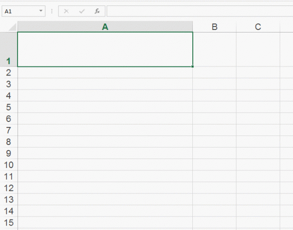 pemindahan paksa dari teks dalam sebuah sel di Excel