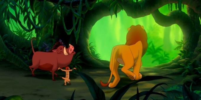 Kartun "The Lion King": hewan yang digambarkan secara realistis