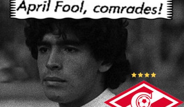 Pranks untuk April 1: pembelian Maradona