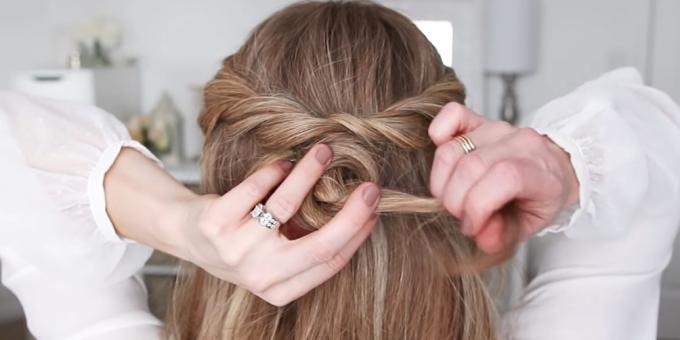 Gaya rambut untuk rambut panjang: membuat simpul