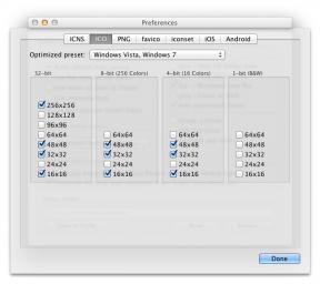 IConvert Ikon untuk OS X: penciptaan kecepatan tinggi ikon format yang berbeda