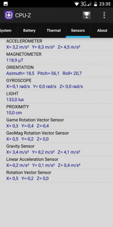 Elephone U: CPU-Z