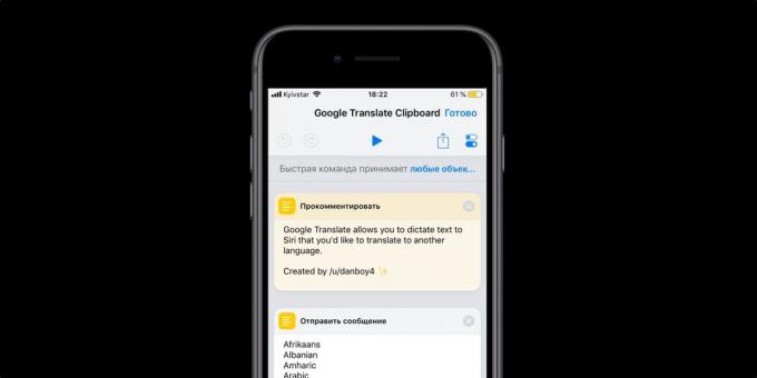 iOS 12 Tim: Google Translate Clipboard