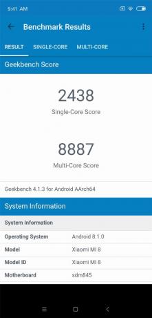 tinjauan Xiaomi Mi 8: GeekBench