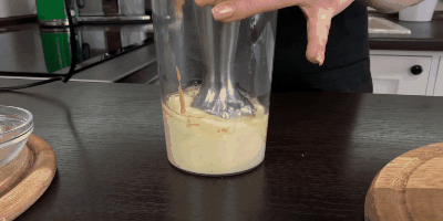 mayones buatan sendiri: Memasak dengan blender