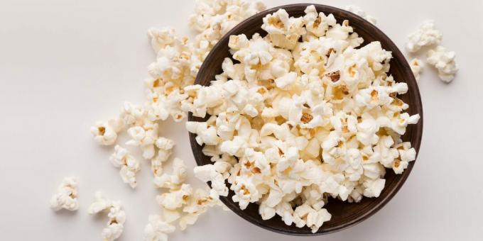 Makanan apa yang tinggi serat: popcorn