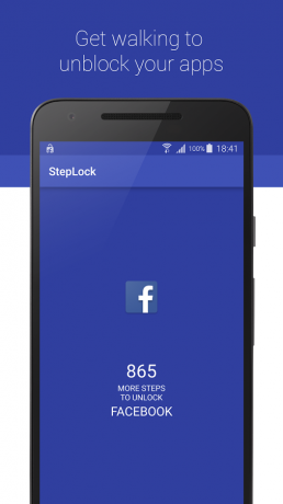 StepLock: berjalan dan aplikasi unlock