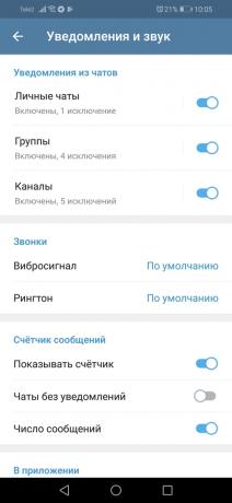 Perubahan Telegram 5.0 untuk Android: Telegram-chatting