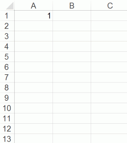 nomor AutoComplete di Excel