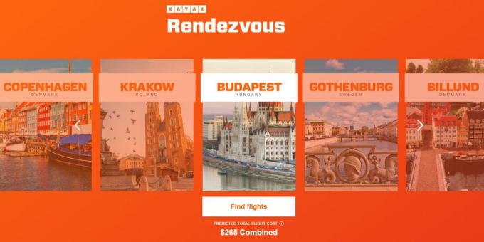 Rendezvous: layanan menentukan kota yang tepat