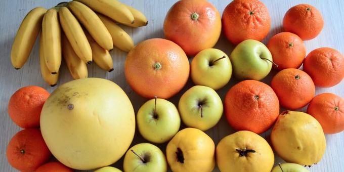 Buket buah dengan tangannya sendiri: memilih buah-buahan