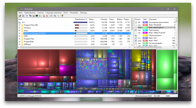 ruang hard disk: WinDirStat