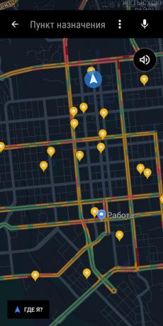 modus malam Google Maps untuk Android