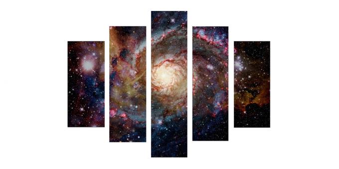 Gambar modular "Bersinarnya galaksi"