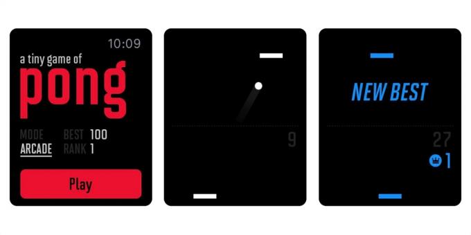 Permainan untuk Apple Watch: A Game Tiny Pong