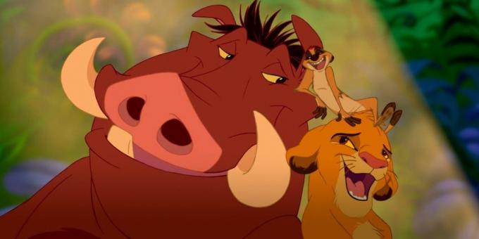 Kartun "The Lion King": lagu erat ditenun menjadi narasi, didorong oleh aksi, karakter mengungkapkan