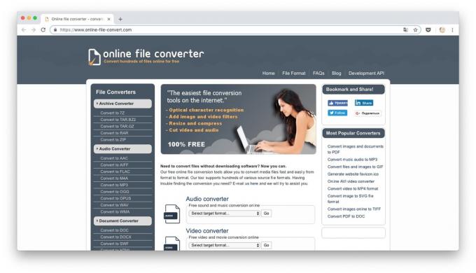 konverter Online: File Online Convert