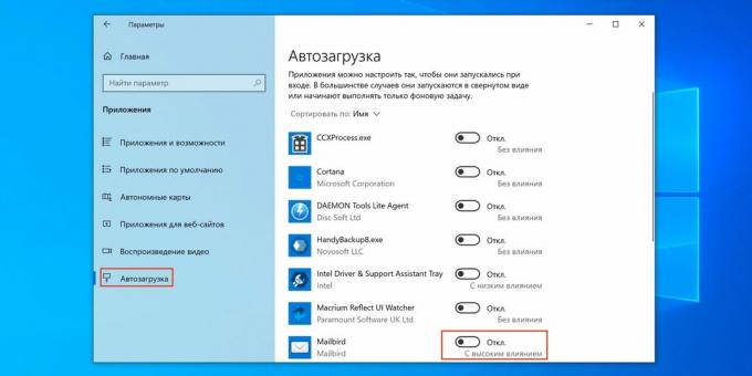 Cara mengkonfigurasi startup Windows 10 melalui menu Opsi
