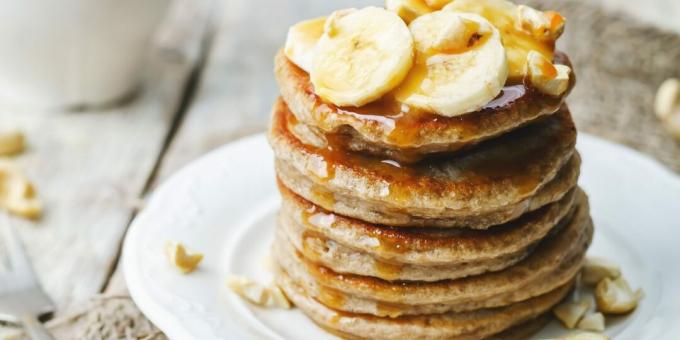 Pancake oatmeal dengan pisang