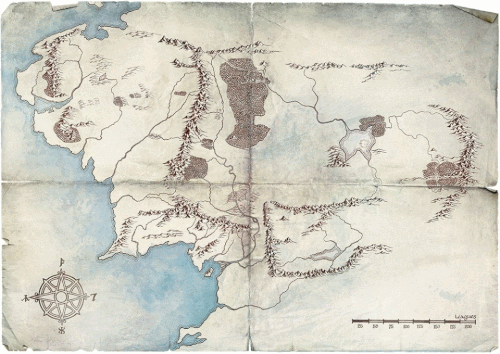 seri "Lord of the Rings»: Amazon mulai menyebarkan peta dunia di mana tindakan akan terungkap