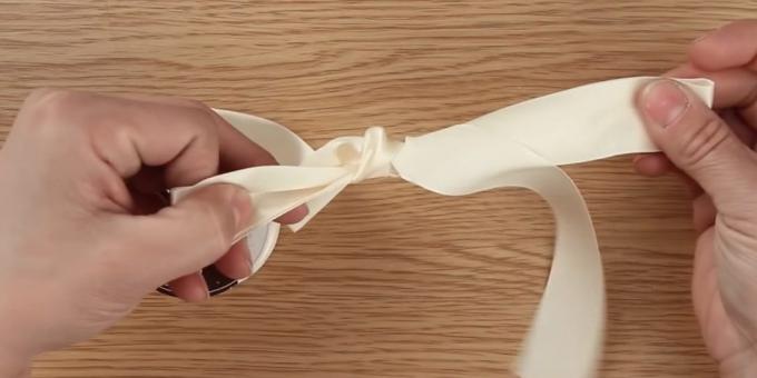 bagaimana untuk mengikat busur: bentuk simpul