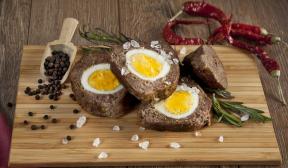 Meatloaf dengan telur