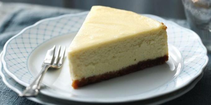 Cheesecake resep: Klasik cheesecake "New York"