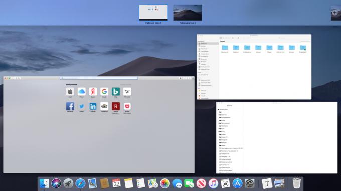 Konfigurasi pada Mac virtual desktop