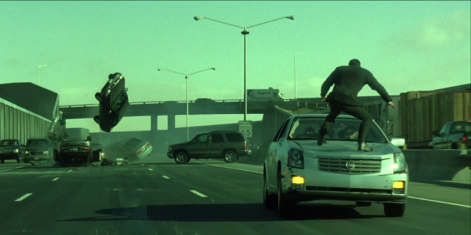 Semua "Matrix" - box office hits: untuk menembak adegan pengejaran dibangun terpisah tiga jalur jalan tol