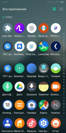Launcher untuk Android: Evie Launcher (semua aplikasi)