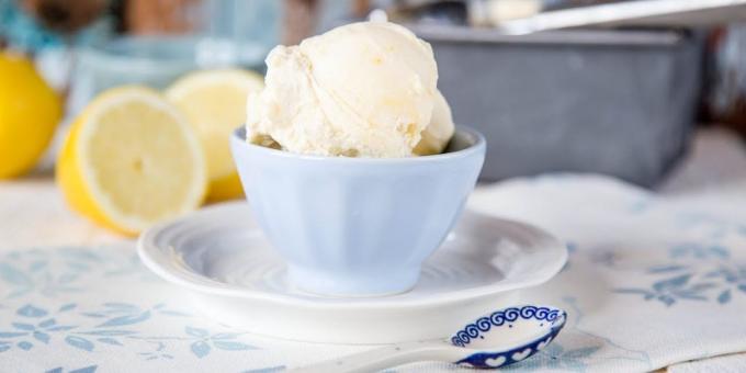 Cara membuat lemon ice cream