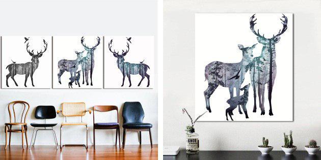 Poster dengan rusa