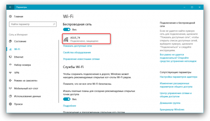 Windows 10 Jatuh Kreator Update: Jaringan dan Internet