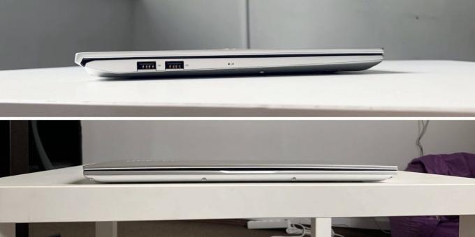 Asus VivoBook S15 S532FL: ketebalan