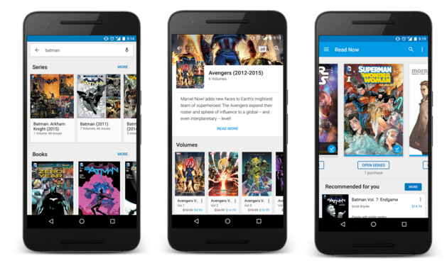 Google Play Books: Cari penyederhanaan dan melihat pembaca yang menarik dari komik