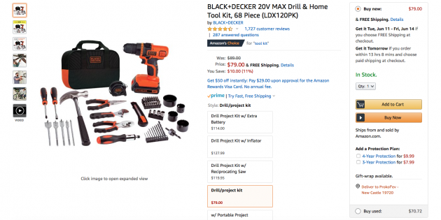 Black & Decker tool kit