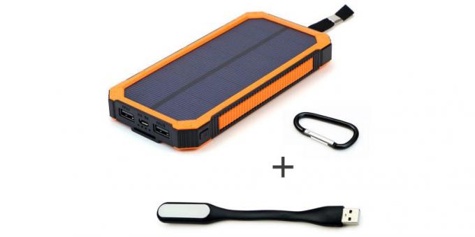 baterai eksternal dengan baterai surya