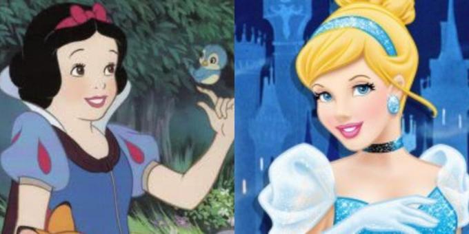 Cara menentukan tsvetotip menggunakan kontras: Putri Salju dan Cinderella yang