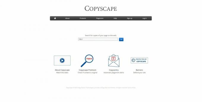 Periksa teks untuk melihat keunikan online: Copyscape