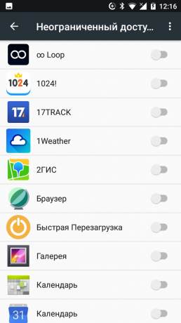 Android Nougat: modus hemat Data