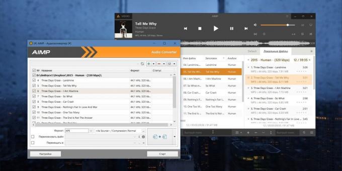 Audio Converter untuk Windows, MacOS dan Linux: AIMP
