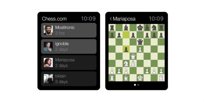 Permainan untuk Apple Watch: «Chess»
