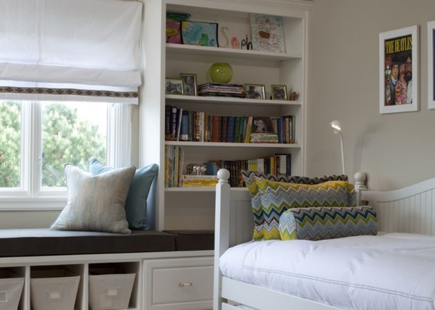 desain kamar tidur kecil: memilih gorden