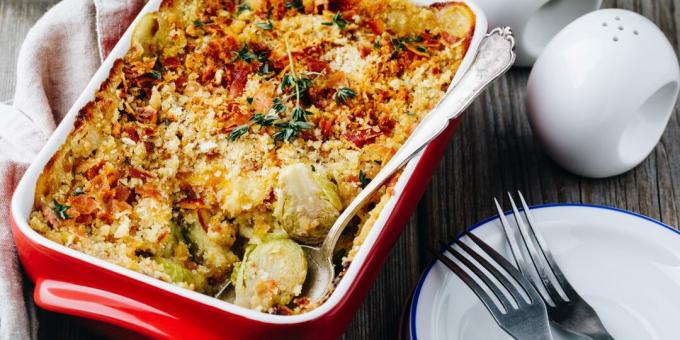 Gratin kecambah brussel