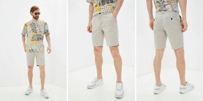 Pakaian musim panas: celana pendek pria
