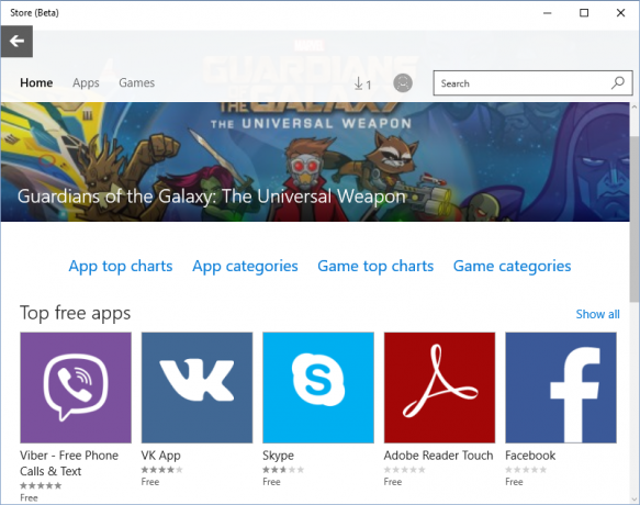 Memuat aplikasi yang universal dari Windows Store 10