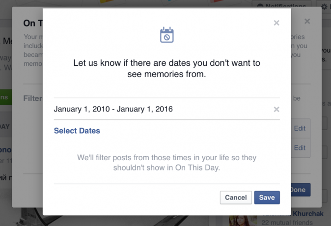 Cara menonaktifkan fitur pada Facebook "Pada hari ini"