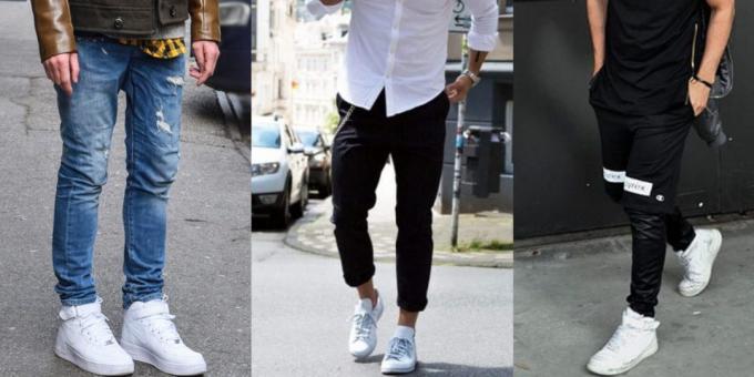 Modis sepatu pria: sepatu putih