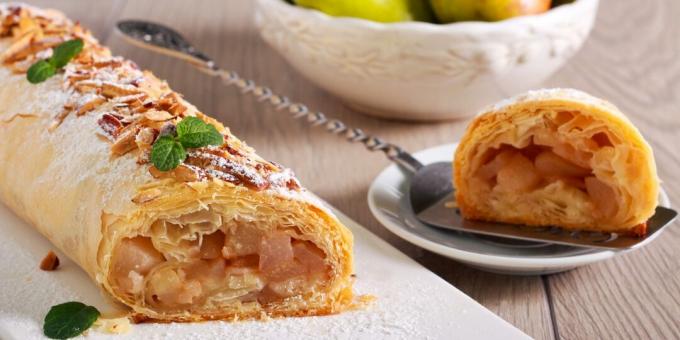 Strudel dengan kue puff